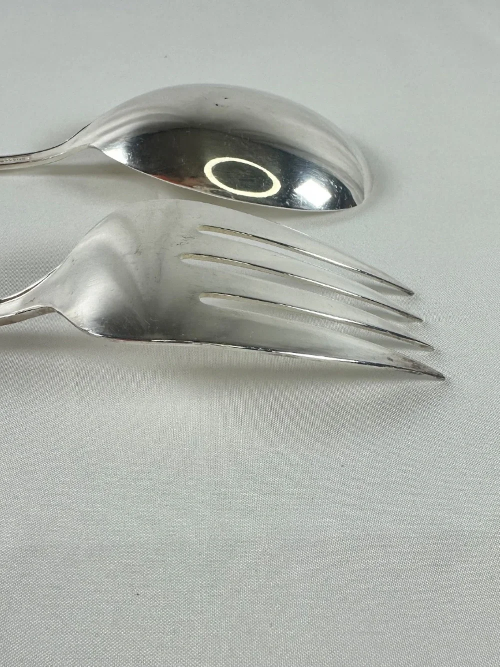 Hostess Set, Spoon & Fork Moonlight Pattern, 1959, Wm. Rogers IS,  Silver plate
